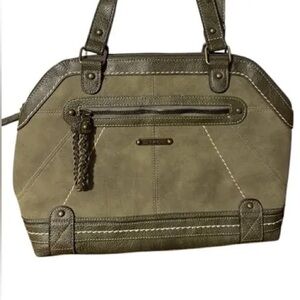 BOC Olive Shoulder Bag with Stitch Detail